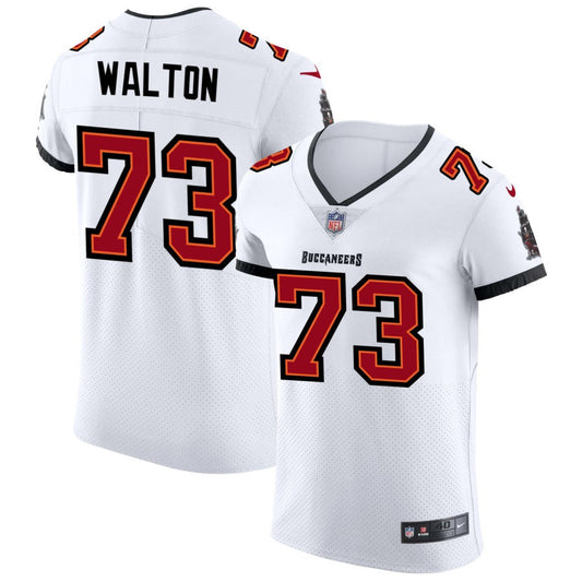 Brandon Walton Men's Nike White Tampa Bay Buccaneers Vapor Elite Custom Jersey