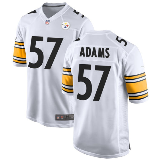 Montravius Adams Men's Nike White Pittsburgh Steelers Game Custom Jersey