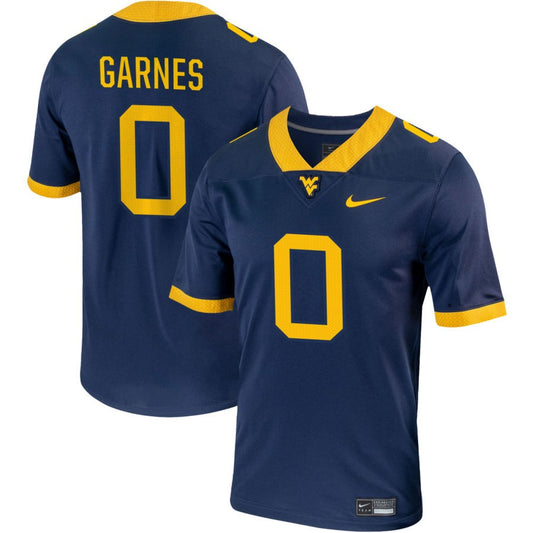 Ayden Garnes Men's Nike Navy West Virginia Mountaineers Pick-A-Player NIL Replica Football Jersey