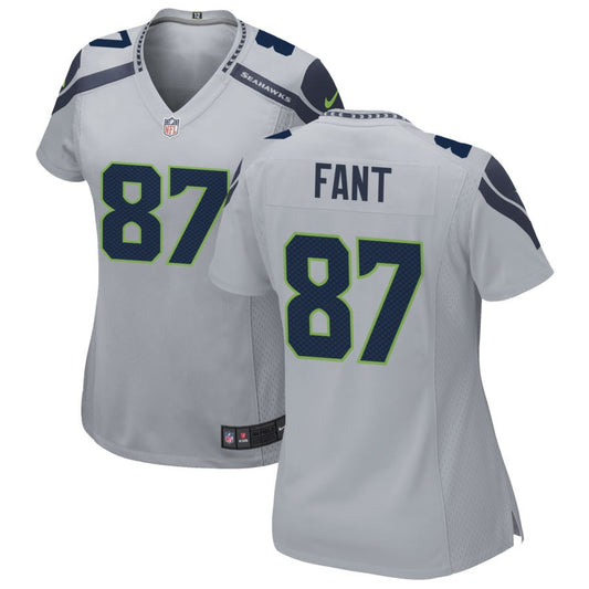 Noah Fant Women's Nike Gray Seattle Seahawks Alternate Custom Game Jersey