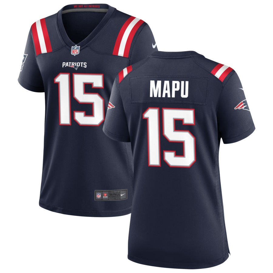 Marte Mapu Women's Nike Navy New England Patriots Custom Game Jersey