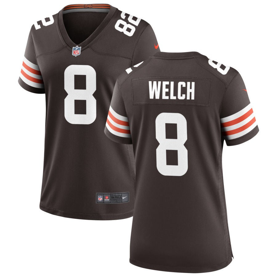 Treyton Welch Women's Nike Cleveland Browns Brown Custom Game Jersey