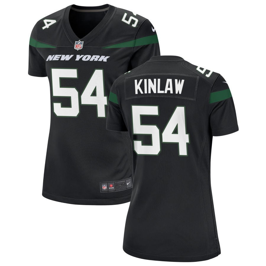 Javon Kinlaw Women's Nike Stealth Black New York Jets Alternate Custom Game Jersey