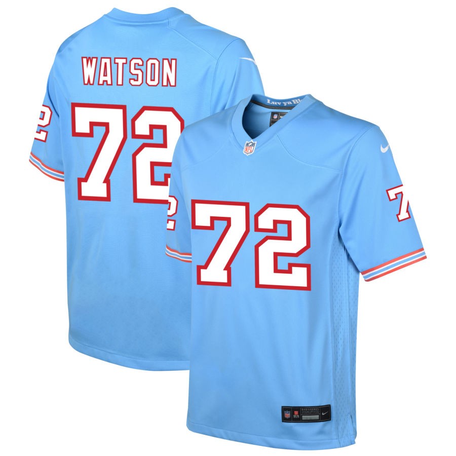 Leroy Watson Youth Nike Light Blue Tennessee Titans Oilers Throwback Custom Game Jersey