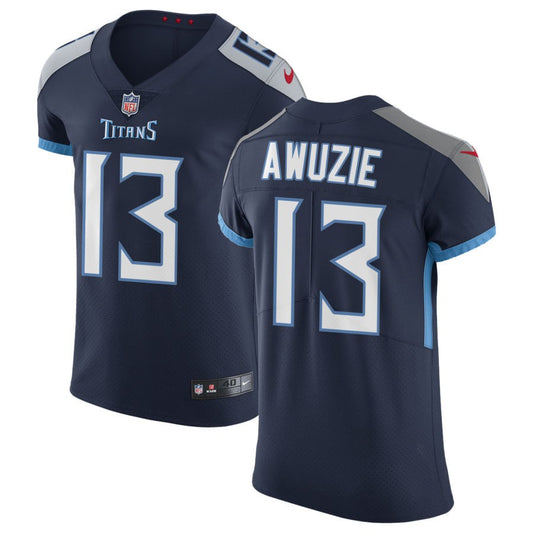 Chidobe Awuzie Men's Nike Navy Tennessee Titans Vapor Untouchable Custom Elite Jersey