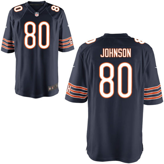 Collin Johnson Youth Nike Navy Chicago Bears Custom Game Jersey