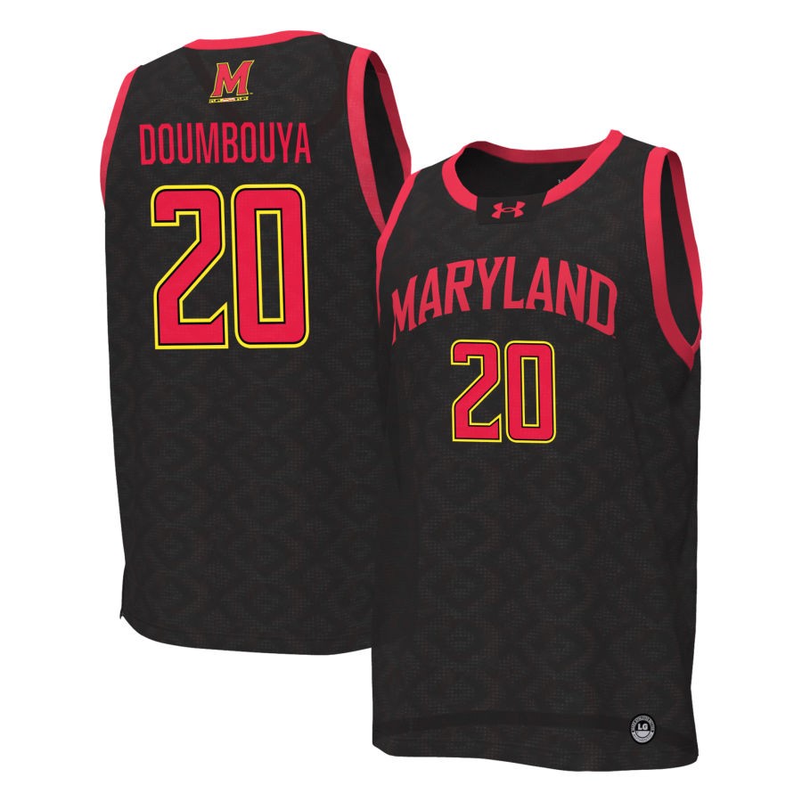 Hawa Doumbouya Unisex Under Armour Black Maryland Terrapins NIL Pick-A-Player Women's Basketball Replica Jersey