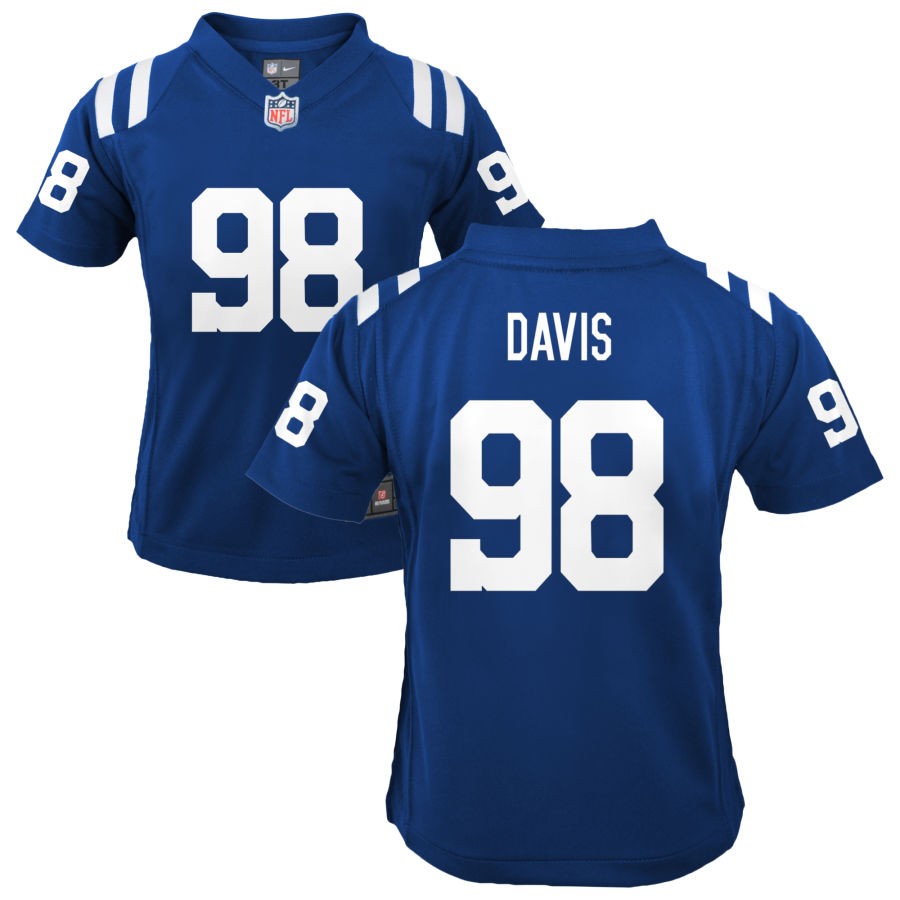 Raekwon Davis Youth Nike Indianapolis Colts Royal Custom Game Jersey