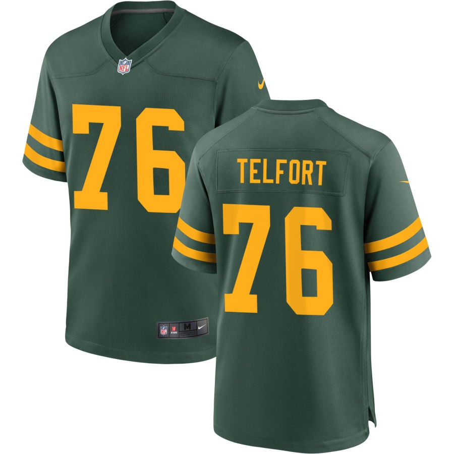 Kadeem Telfort Men's Nike Green Green Bay Packers Alternate Custom Jersey