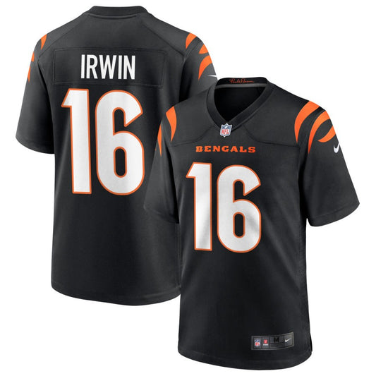 Trenton Irwin Youth Nike Black Cincinnati Bengals Logo Game Custom Jersey