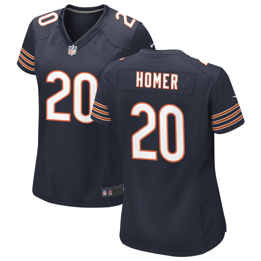 Travis Homer Women's Nike Navy Chicago Bears Custom Game Jersey