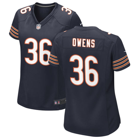 Jonathan Owens Women's Nike Navy Chicago Bears Custom Game Jersey