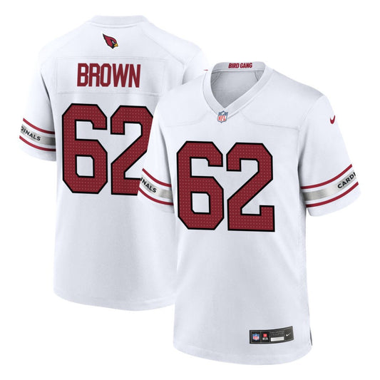 Evan Brown Men's Nike White Arizona Cardinals Custom Game Jersey