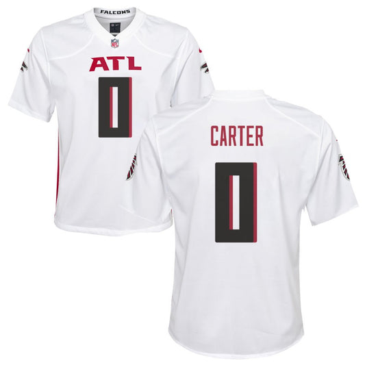 Lorenzo Carter Youth Nike Atlanta Falcons White Custom Game Jersey