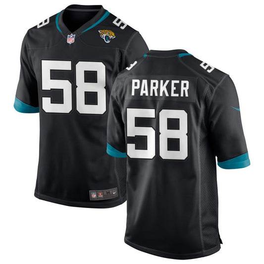 Andrew Parker Men's Nike Black Jacksonville Jaguars Custom Game Jersey