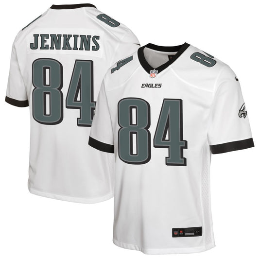 E.J. Jenkins Youth Nike White Philadelphia Eagles Custom Game Jersey