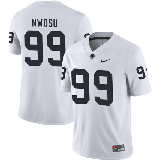 Gabriel Nwosu Men's Nike White Penn State Nittany Lions Pick-A-Player NIL Replica Football Jersey