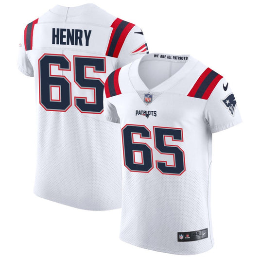 Zuri Henry Men's Nike White New England Patriots Vapor Elite Custom Jersey