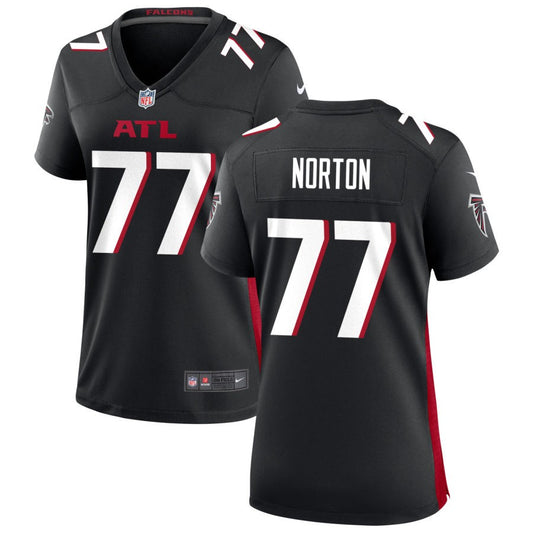 Storm Norton Women's Nike Atlanta Falcons Black Custom Game Jersey