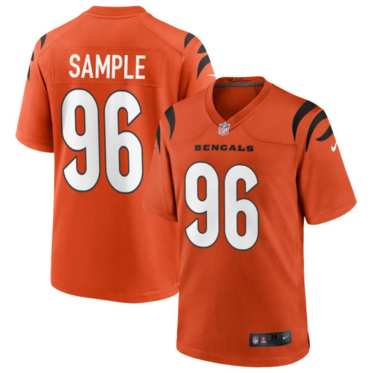 Cam Sample Youth Nike Orange Cincinnati Bengals Alternate Game Custom Jersey