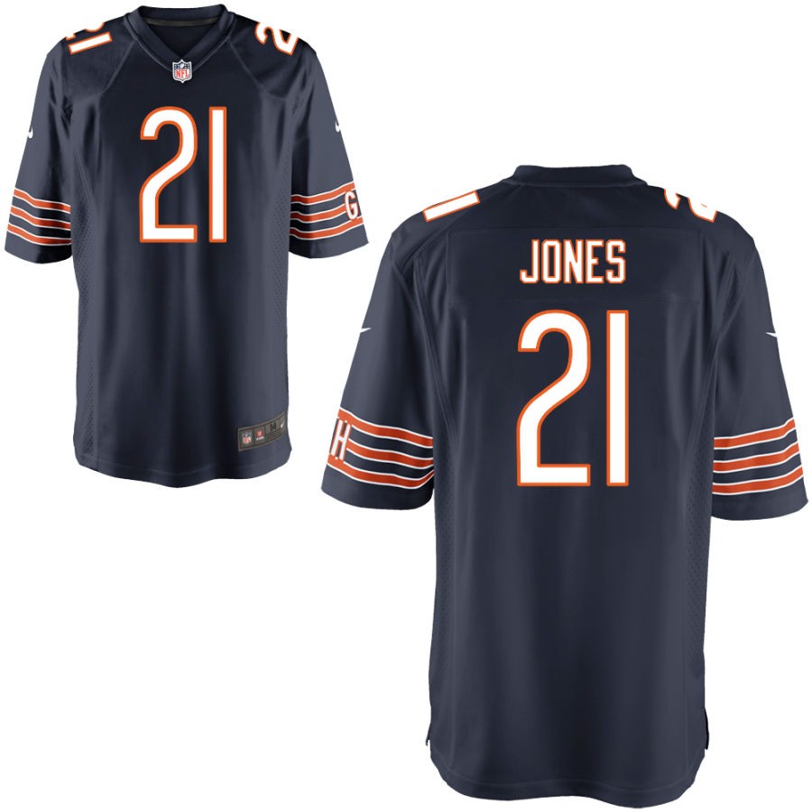 Jaylon Jones Youth Nike Navy Chicago Bears Custom Game Jersey