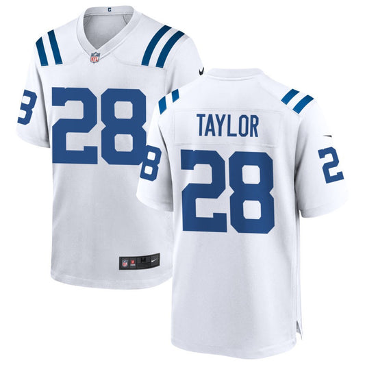 Jonathan Taylor Men's Nike White Indianapolis Colts Custom Game Jersey