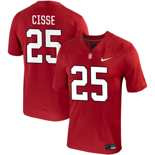 Ismael Cisse Men's Nike Cardinal Stanford Cardinal Pick-A-Player NIL Replica Football Jersey