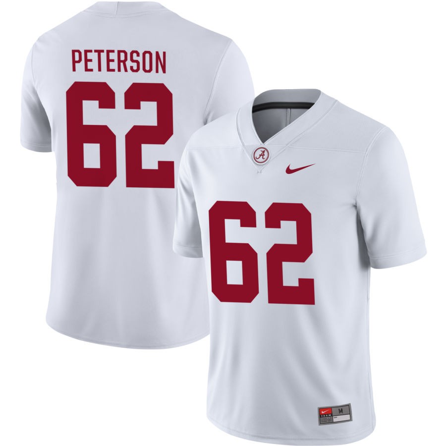 Davis Peterson Men's Nike White Alabama Crimson Tide Pick-A-Player NIL Replica Football Jersey