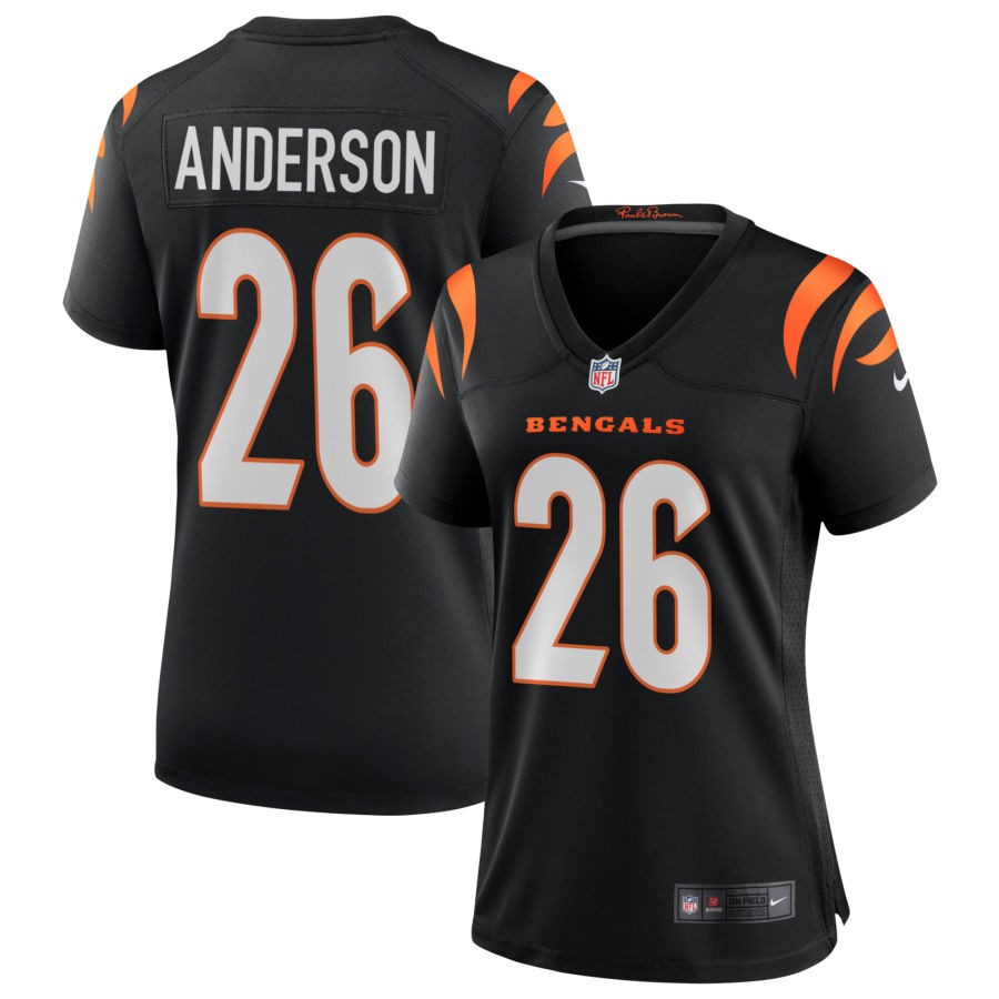 Tycen Anderson Women's Nike Black Cincinnati Bengals Game Custom Jersey