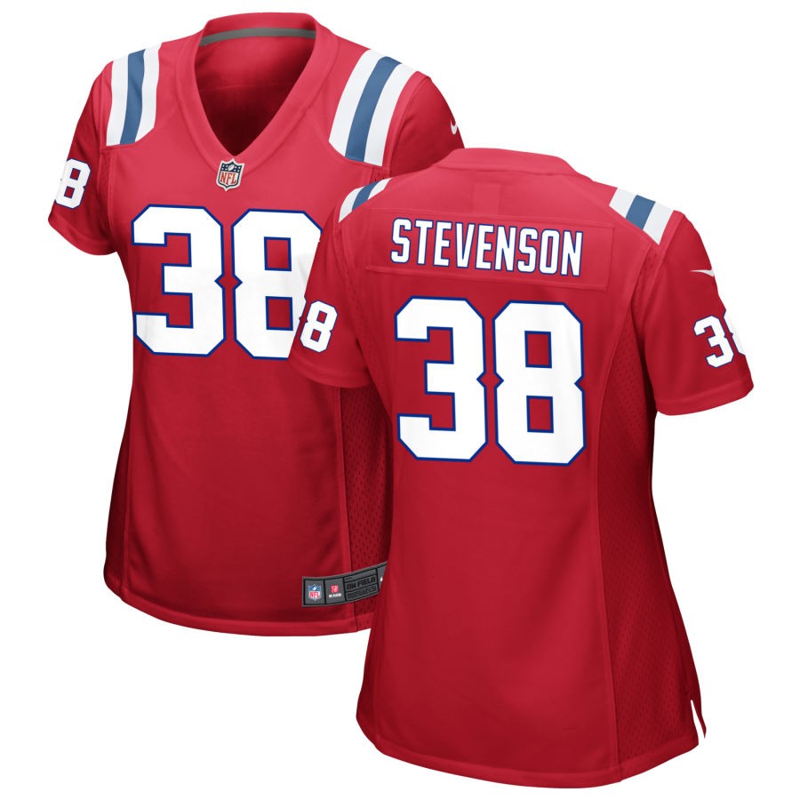 Rhamondre Stevenson Women's Nike Red New England Patriots Alternate Custom Jersey