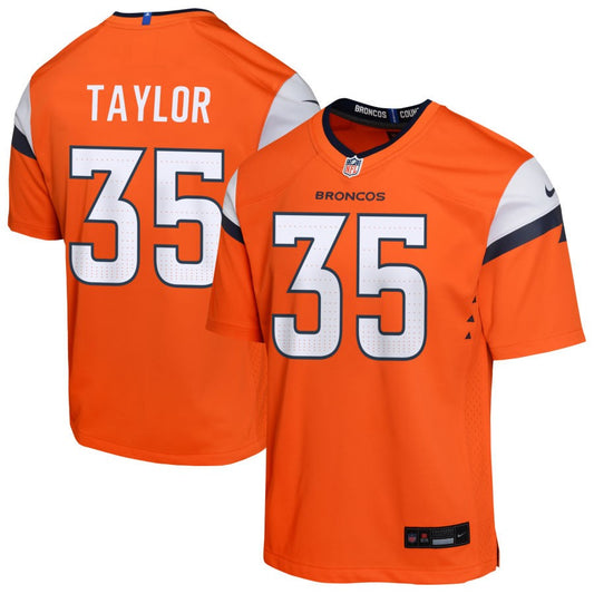 Reese Taylor Youth Nike  Orange Denver Broncos Custom Game Jersey