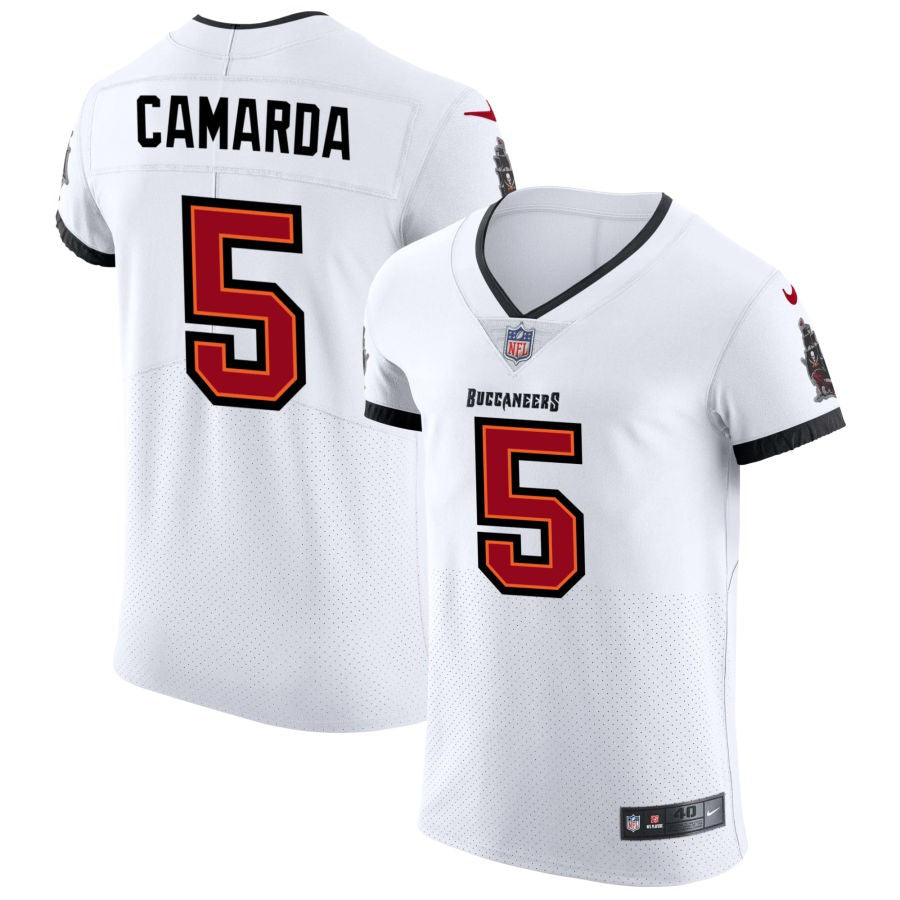 Jake Camarda Men's Nike White Tampa Bay Buccaneers Vapor Elite Custom Jersey