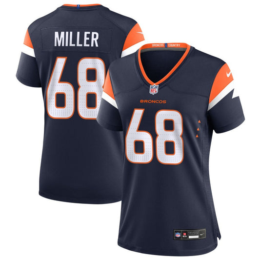 Jordan Miller Women's Nike  Navy Denver Broncos Alternate Custom Game Jersey