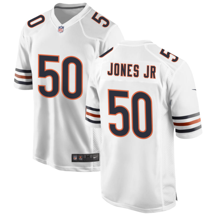 Carl Jones Jr Men's Nike White Chicago Bears Custom Game Jersey