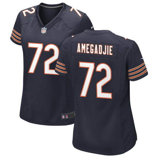 Kiran Amegadjie Women's Nike Navy Chicago Bears Custom Game Jersey