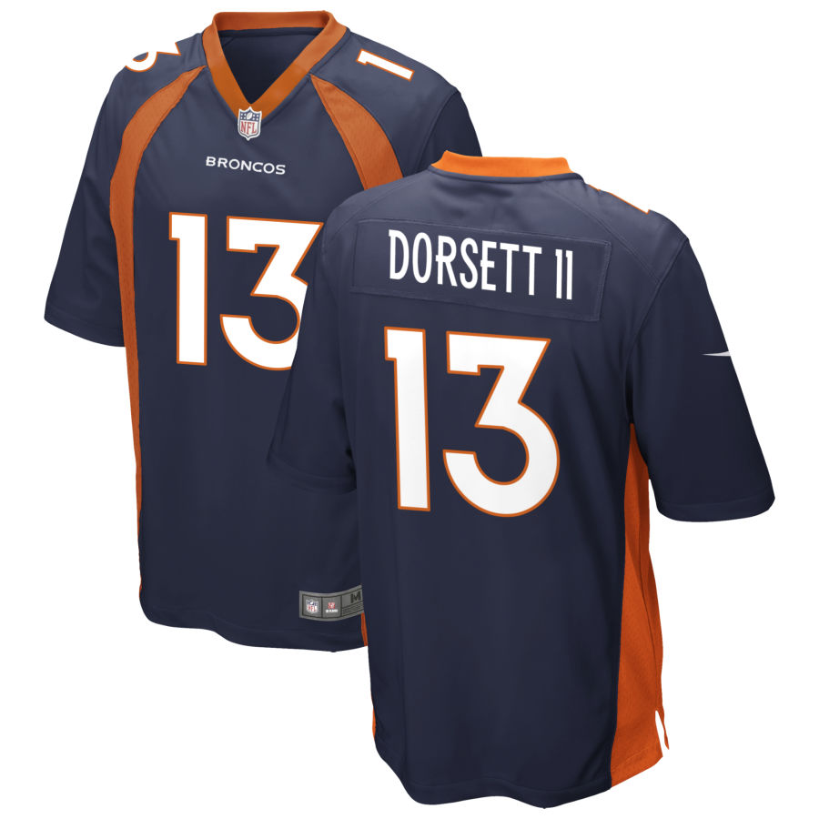 Phillip Dorsett II Men's Nike Navy Denver Broncos Alternate Custom Game Jersey