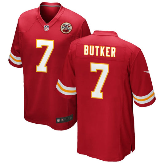 Harrison Butker Men's Nike Red Kansas City Chiefs Custom Game Jersey