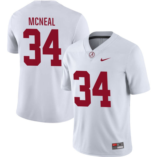 Coby McNeal Men's Nike White Alabama Crimson Tide Pick-A-Player NIL Replica Football Jersey