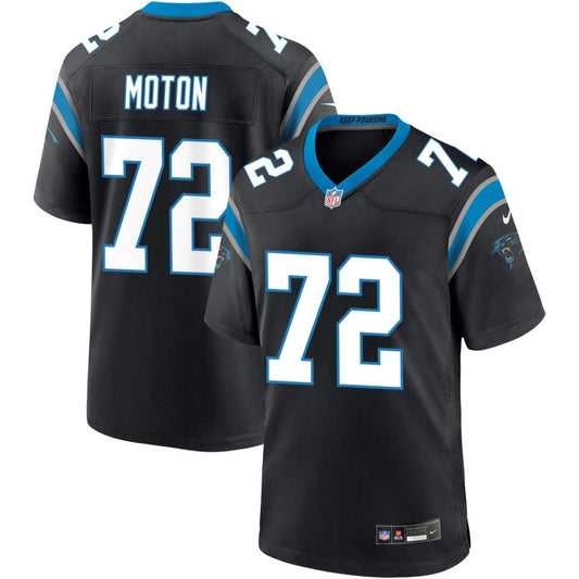 Taylor Moton Men's Nike Black Carolina Panthers Custom Game Jersey