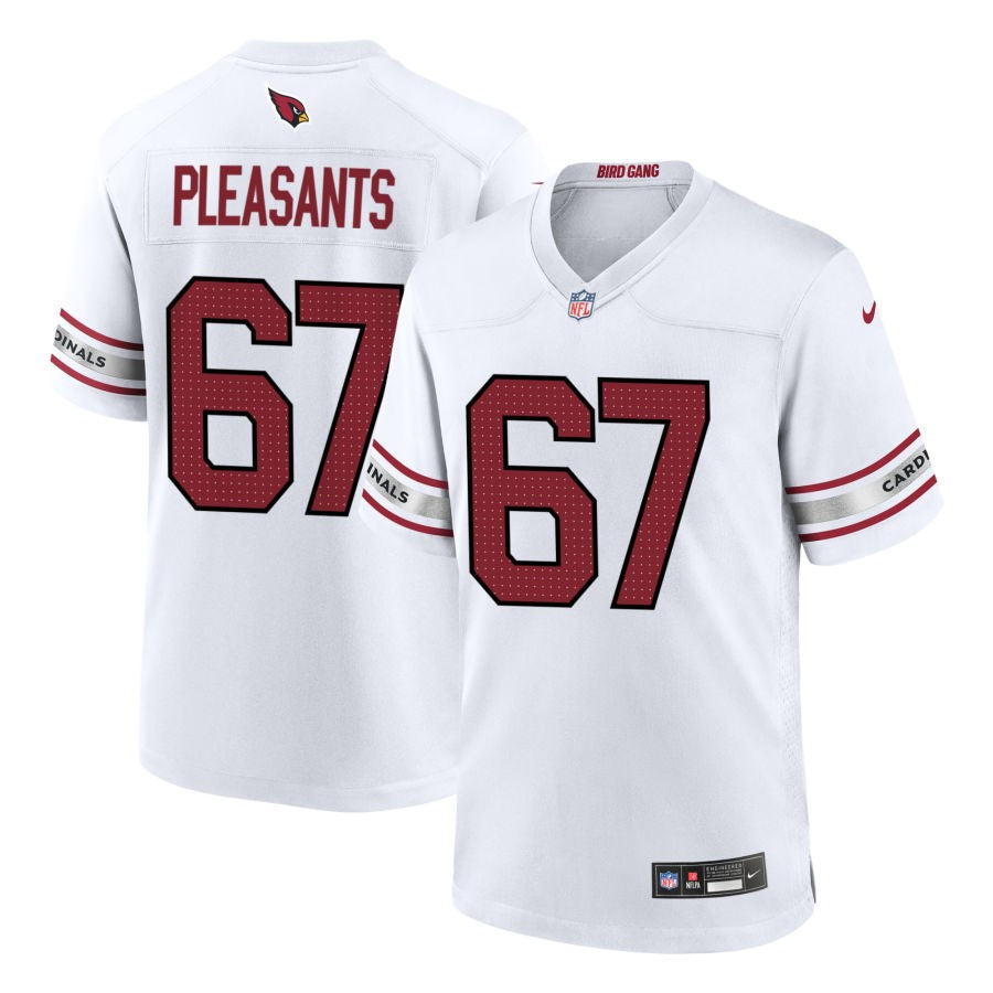 Austen Pleasants Men's Nike White Arizona Cardinals Custom Game Jersey