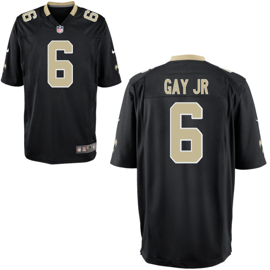 Willie Gay Jr Youth Nike Black New Orleans Saints Custom Game Jersey