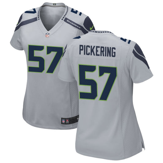 Nathan Pickering Women's Nike Gray Seattle Seahawks Alternate Custom Game Jersey