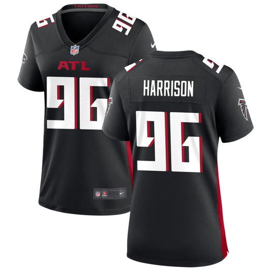 Zach Harrison Women's Nike Atlanta Falcons Black Custom Game Jersey