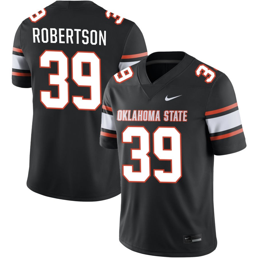 Parker Robertson Men's Nike  Black Oklahoma State Cowboys  Alternate NIL Pick-A-Player Game Jersey