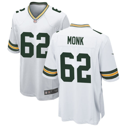 Jacob Monk Men's Nike White Green Bay Packers Custom Game Jersey