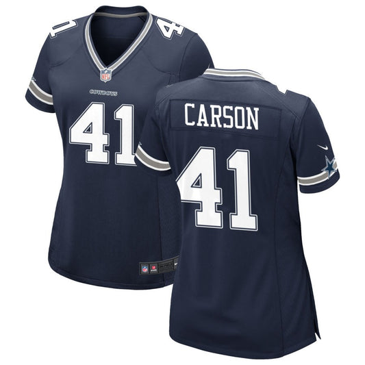 Caelen Carson Women's Nike Navy Dallas Cowboys Custom Game Jersey