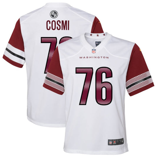 Sam Cosmi Youth Nike White Washington Commanders Game Custom Player Jersey