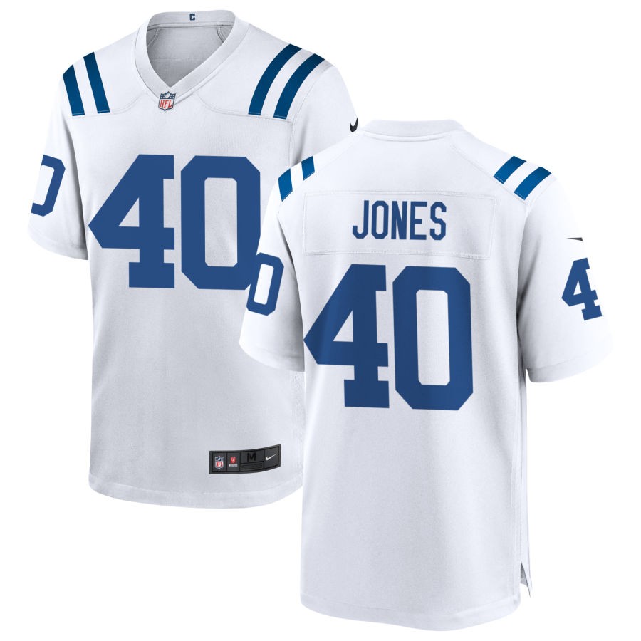 Jaylon Jones Men's Nike White Indianapolis Colts Custom Game Jersey