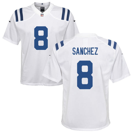 Rigoberto Sanchez Youth Nike Indianapolis Colts White Custom Game Jersey