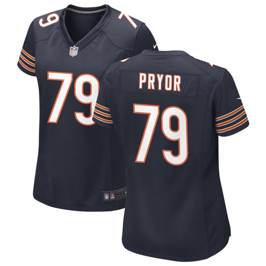 Matt Pryor Women's Nike Navy Chicago Bears Custom Game Jersey